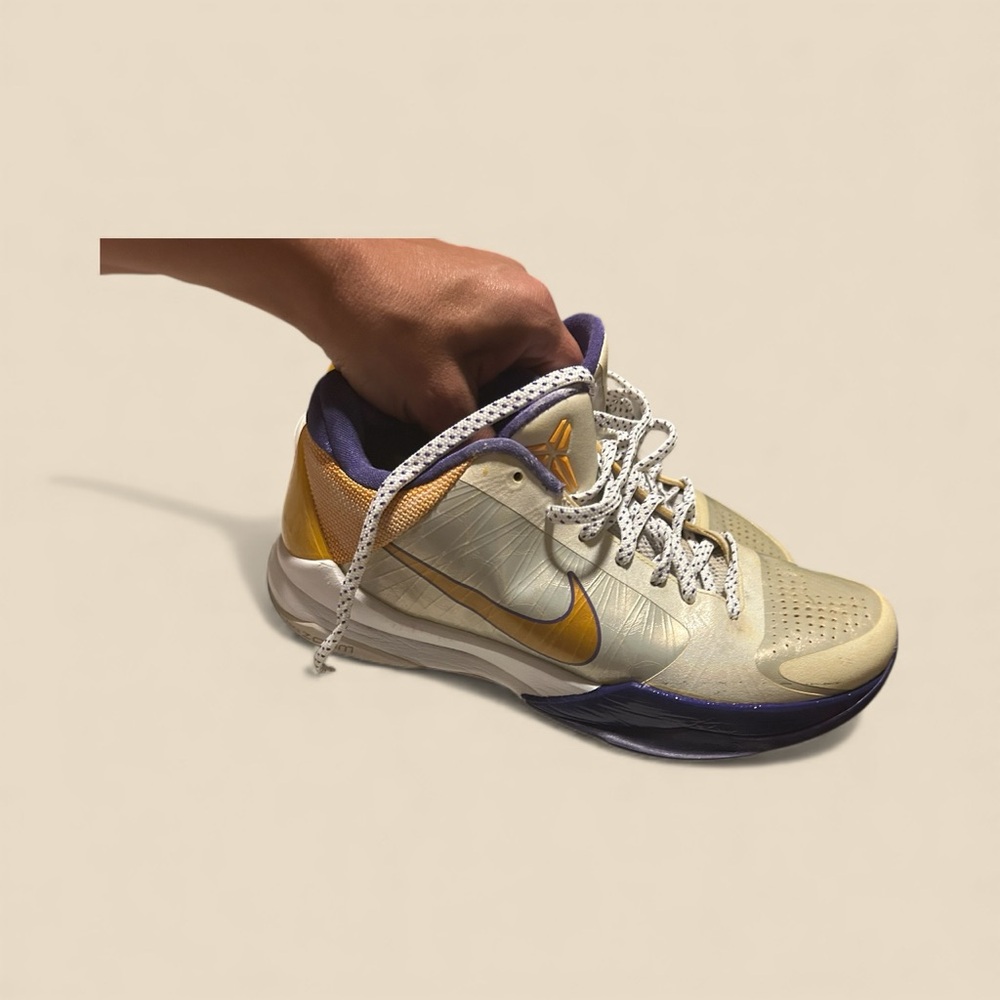 Nike Zoom Kobe 5 V Del Sol Lakers Home (GS) 2009 - Picture 6 of 9